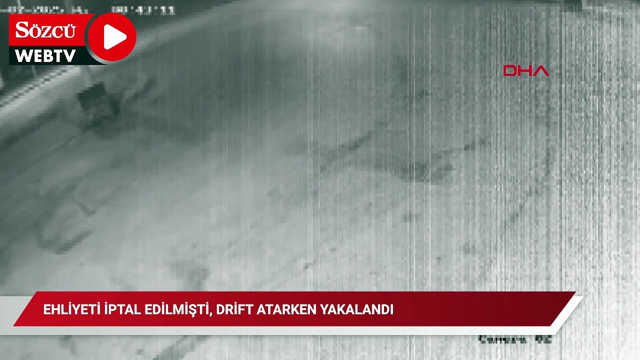 Ehliyeti iptal edilmişti, drift atarken yakalandı; 83 bin TL ceza uygulandı