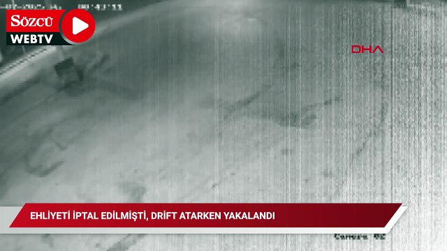 Ehliyeti iptal edilmişti, drift atarken yakalandı; 83 bin TL ceza uygulandı