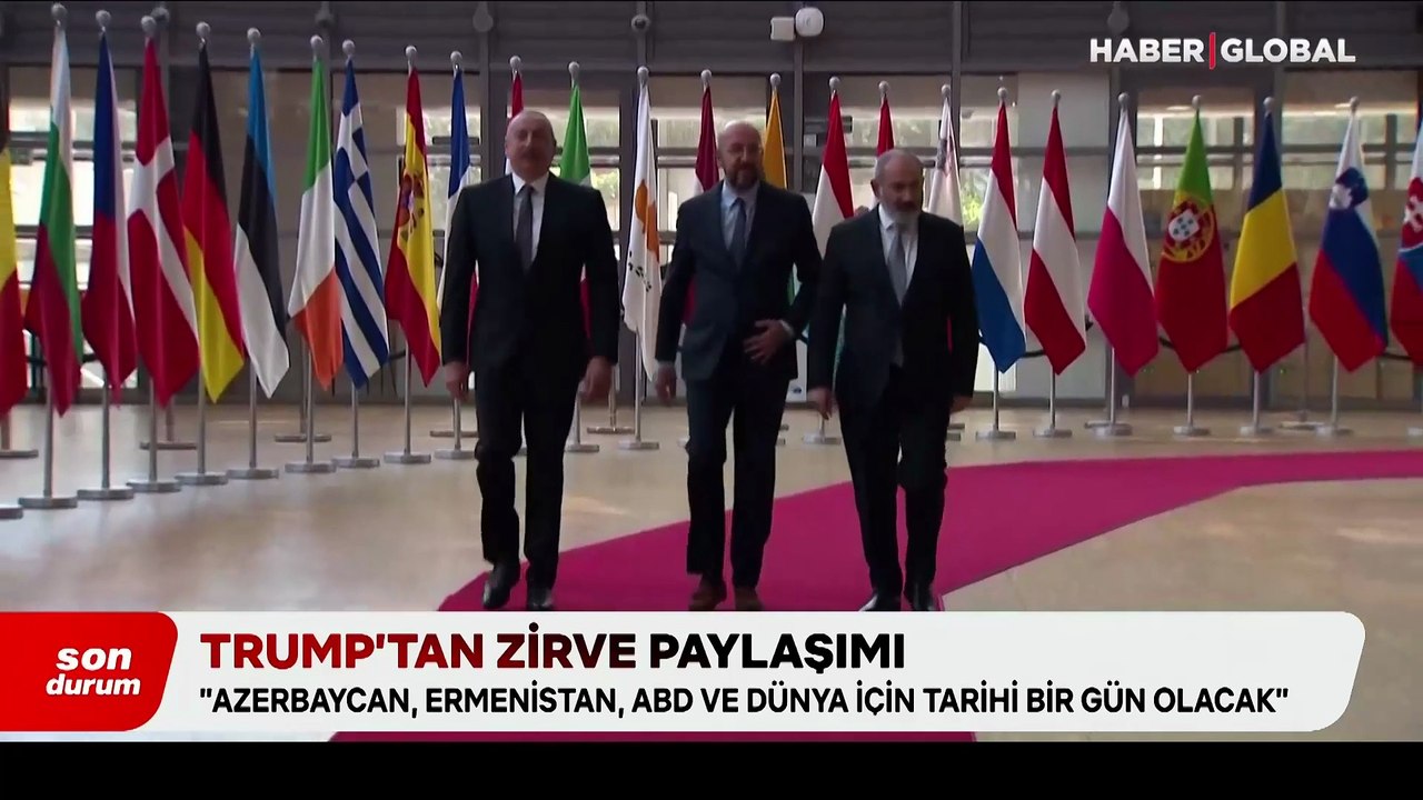Dünyanın gözü Beyaz Saray'daki Trump, Aliyev ve Paşinyan görüşmesinde!
