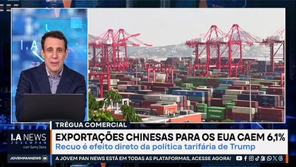 Samy Dana: Exportações da China para os EUA caem 6% | IA NEWS