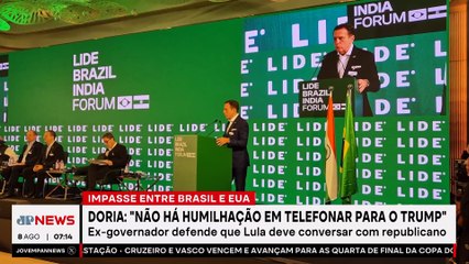 Doria: “Não há humilhação em telefonar para Trump”