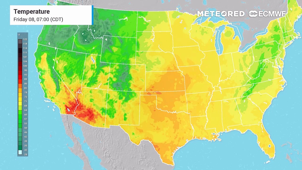 Sweltering heat could fuel strong to severe thunderstorms in the central U.S. this weekend.