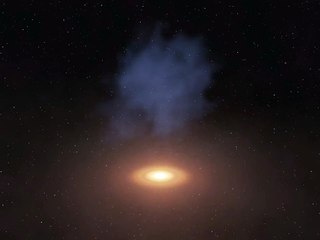 Asombro en la ciencia: una estrella recién nacida quedó envuelta en su estallido