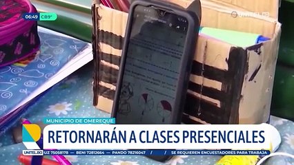 Cochabamba: Se normalizan las clases en los municipios de Omereque y Sacaba