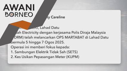 170 rumah dan premis sambung elektrik tidak sah, usik meter di Lahad Datu