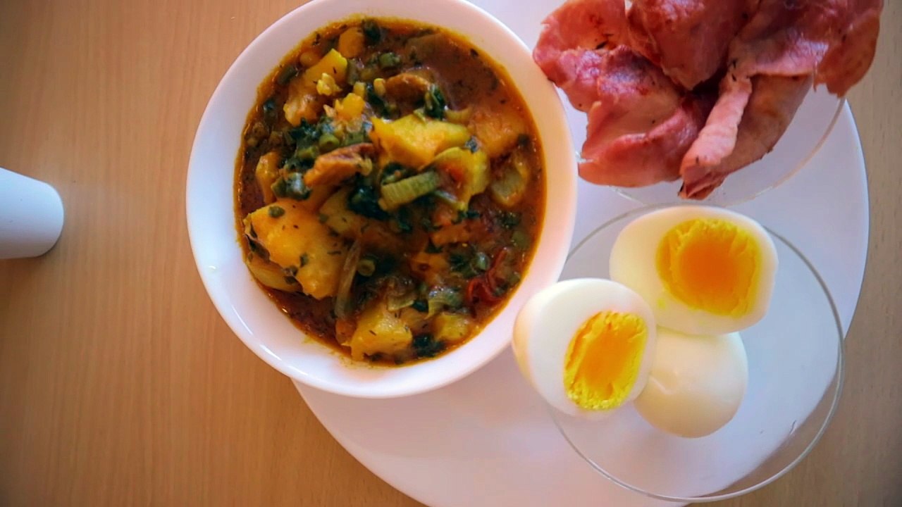 Eggs and potatoes