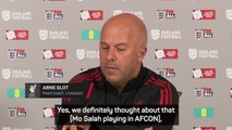 Slot explains Mohammed Salah's replacement plan while he is away at AFCON