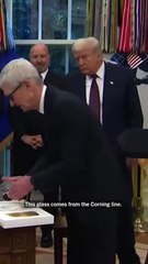 Apple's $100 Billion Deal: Tim Cook Gifts Trump a 24k Gold Plaque to Avoid Tariffs