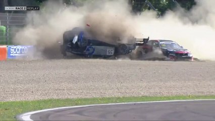 TCR Italy SEQ 2025 Imola Race 2 Zanin Flips