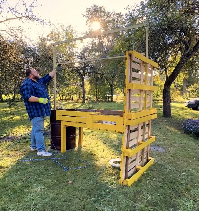 garden for people with disabilities from recycled materials:👍🏼❤️ #diy #inclusive #craft  #gardening
