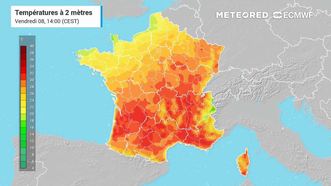 Températures en France