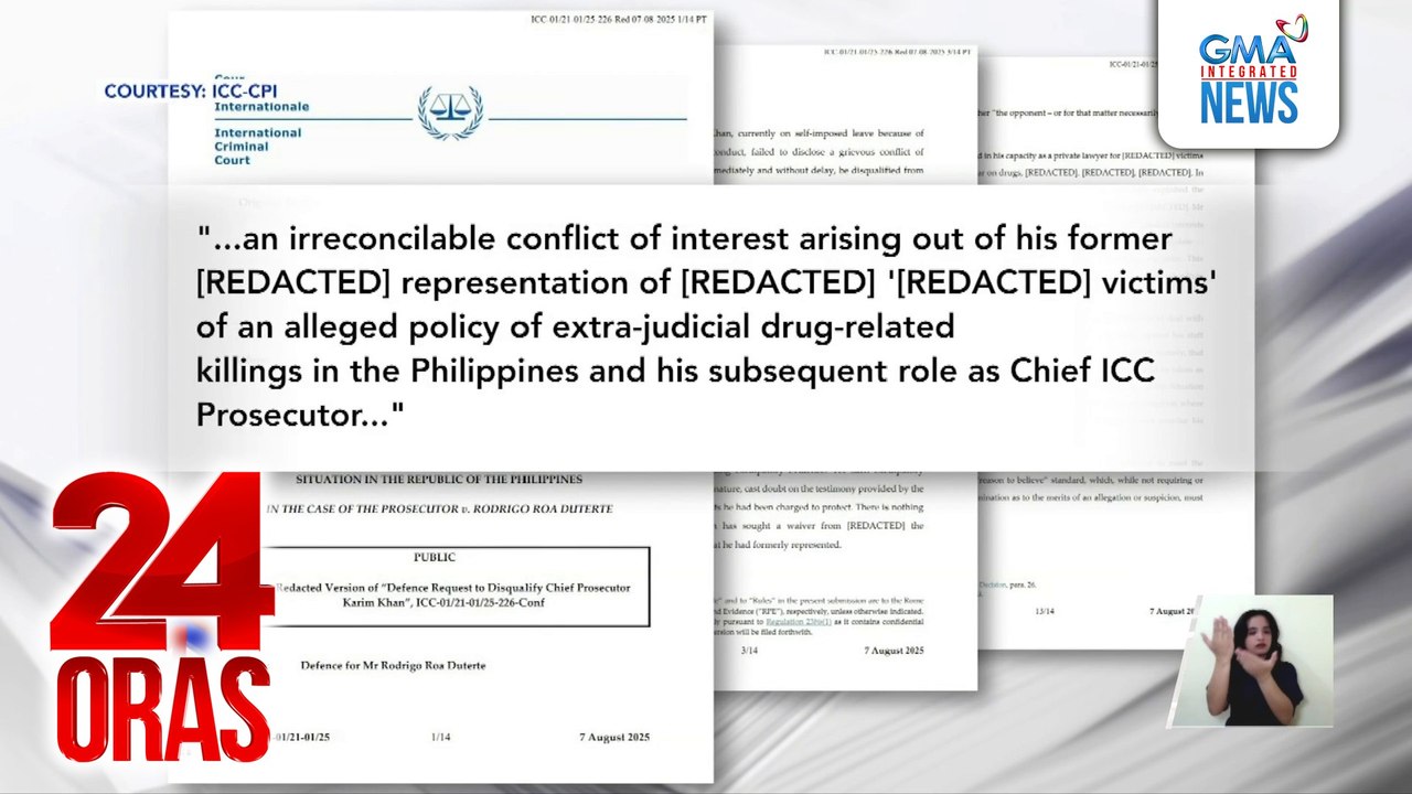 ICC Prosecutor Karim Khan, pinadidiskuwalipika ng kampo ni dating Pres. Rodrigo Duterte