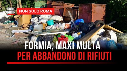 Formia, scarica rifiuti con un furgone a noleggio: scatta la maxi-multa