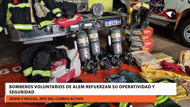 Bomberos Voluntarios de Alem refuerzan su operatividad y seguridad