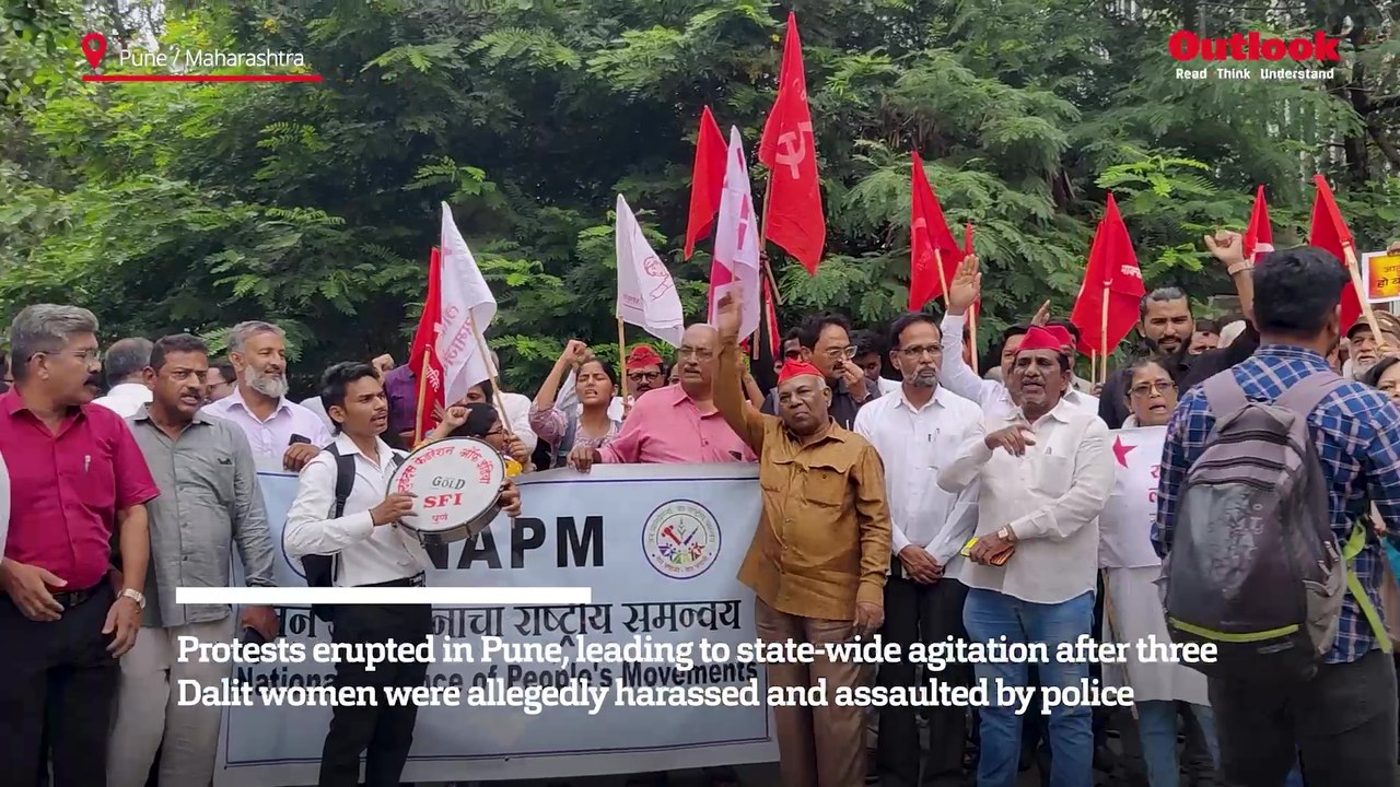 WATCH | Pune | Three Dalit Women Allege Illegal Arrest | Protests Erupt Outside District Collector's Office