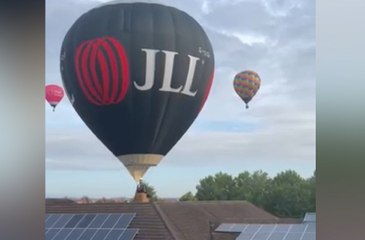 Hot air balloon crashes into primary school