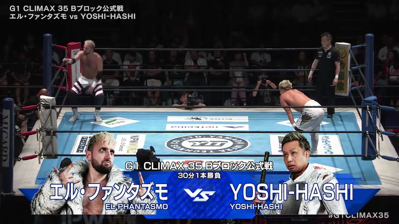 El Phantasmo vs. YOSHI-HASHI - G1 Climax 2025 Block B Match: NJPW G1 Climax 35 Day 14 (8/8/2025)