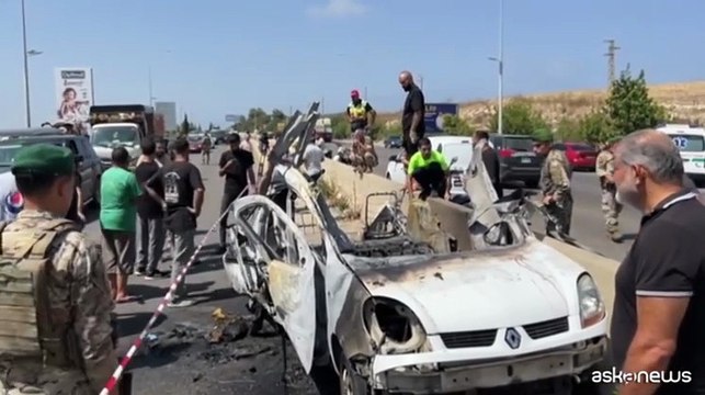 Libano, attacco con drone israeliano in autostrada provoca un morto