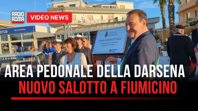 Inaugurata area pedonale della darsena a Fiumicino Baccini E la prima piazza della città