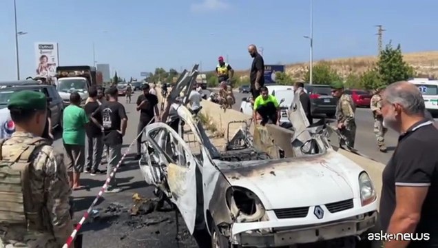 Libano, attacco con drone israeliano in autostrada provoca un morto