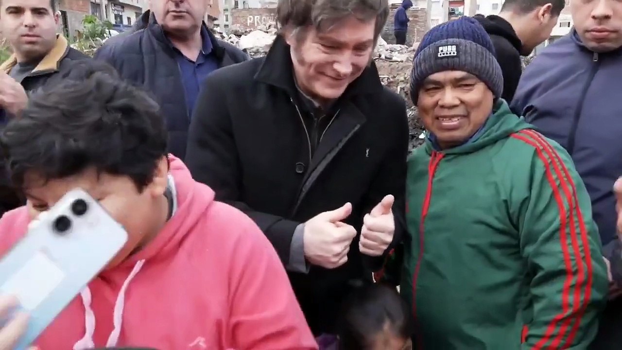 El primer día de campaña de Milei en el conurbano