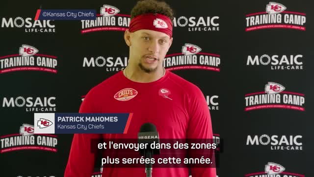 Chiefs - Mahomes : “On a des joueurs capables de faire des réceptions difficiles”