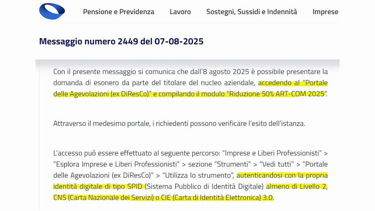 Sconto INPS 50% Lavoratori Autonomi: Requisiti e come richiederlo