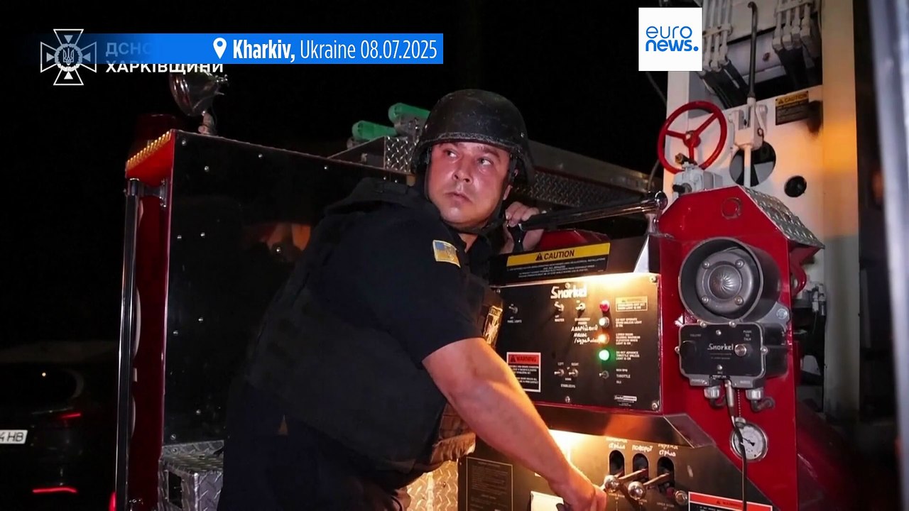At least three injured after overnight Russian strikes on Kharkiv and Sumy