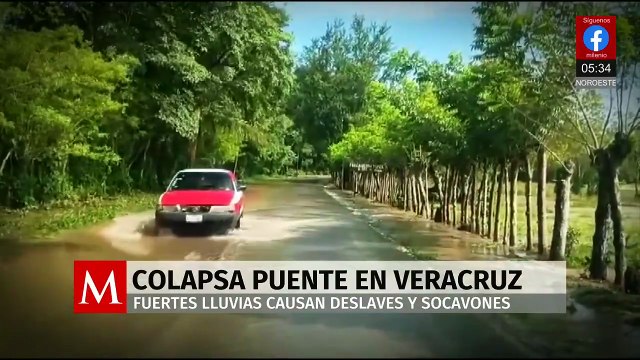 Fuertes lluvias dejan incomunicadas varias localidades del sur de Veracruz