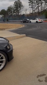 Two Cars Crash Into Each Other While Drifting