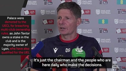 Glasner feeling 'positive' over Palace's European appeal