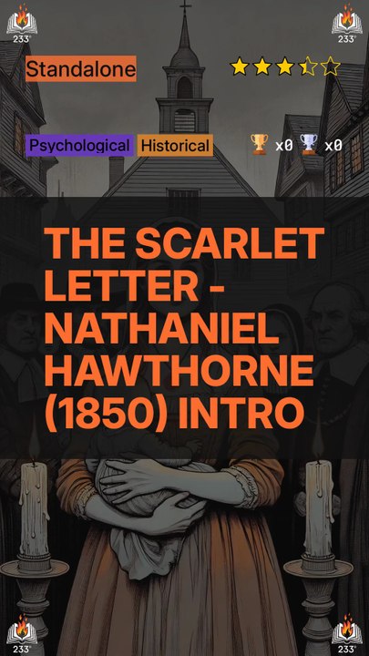 The Scarlet Letter - Nathaniel Hawthorne (1850) Intro