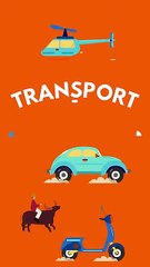 Transport Names for kids _ Transportation flashcards - Smart Kiddos