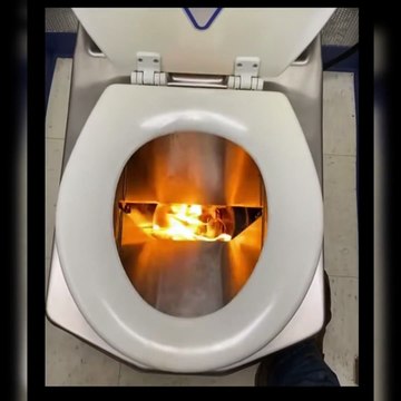 An incinolet toilet that incinerates waste with heat_ eliminating the need for water_