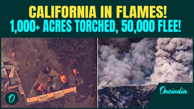 California Wildfire CATASTROPHE! 50,000 Evacuated as INFERNOS Devour Thousands of Acres