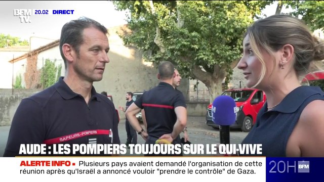 Feu fixé dans l'Aude: Il y a beaucoup de fatigue mais aussi beaucoup de satisfaction , exprime le commandant Loïc Greboval, chef de centre du SDIS Vendée