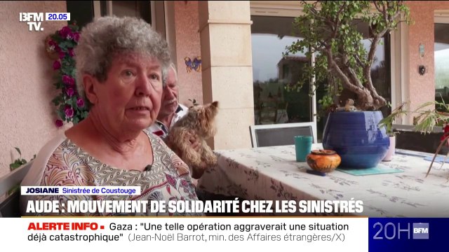 Feu fixé dans l'Aude: des sinistrés évacués retrouvent leur maison et constatent les dégâts