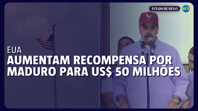 EUA aumentam recompensa pela captura de Nicolás Maduro para US$ 50 milhões