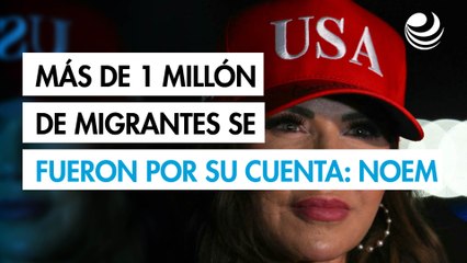 Kristi Noem dice que "más de un millón" de migrantes se fueron por su cuenta de EU