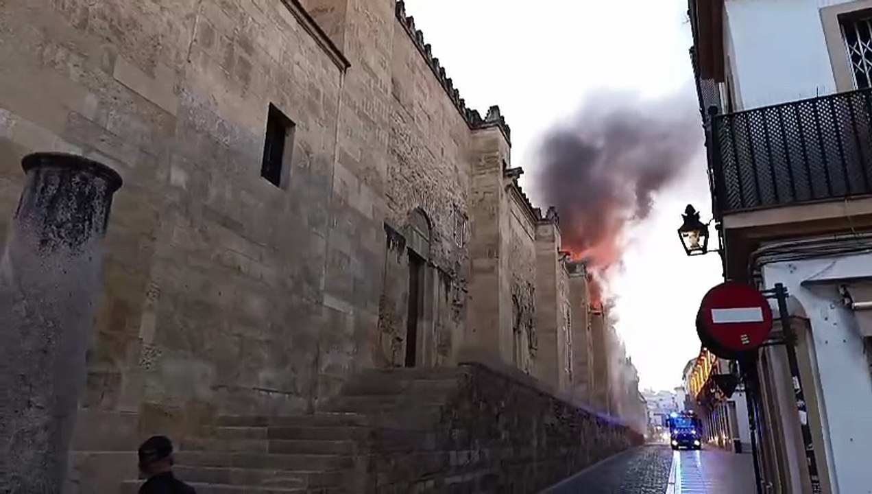 Incendio en la Mezquita de Córdoba