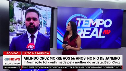 Arlindo Cruz morre aos 66 anos no RJ | TEMPO REAL
