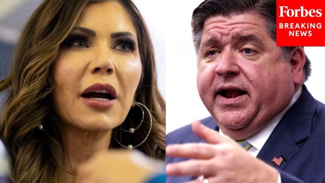 DHS Secretary Kristi Noem Rails Against JB Pritzker, The Media During ICE Press Briefing