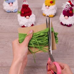 DIY adorable yarn gnome decorations 🎅