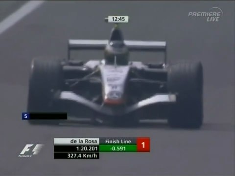 F1 – Pedro de la Rosa (McLaren Mercedes V10) lap in practice – Italy 2005
