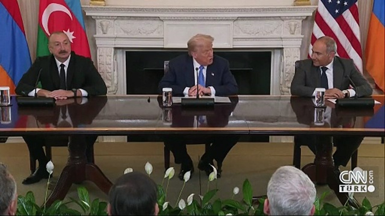 SON DAKİKA | Beyaz Saray'da Trump-Aliyev-Paşinyan Zirvesi! 'Savaşı sonsuza dek bitirecekler'