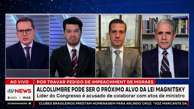 Alcolumbre pode ser punido com a Lei Magnitsky após travar impeachment de Moraes
