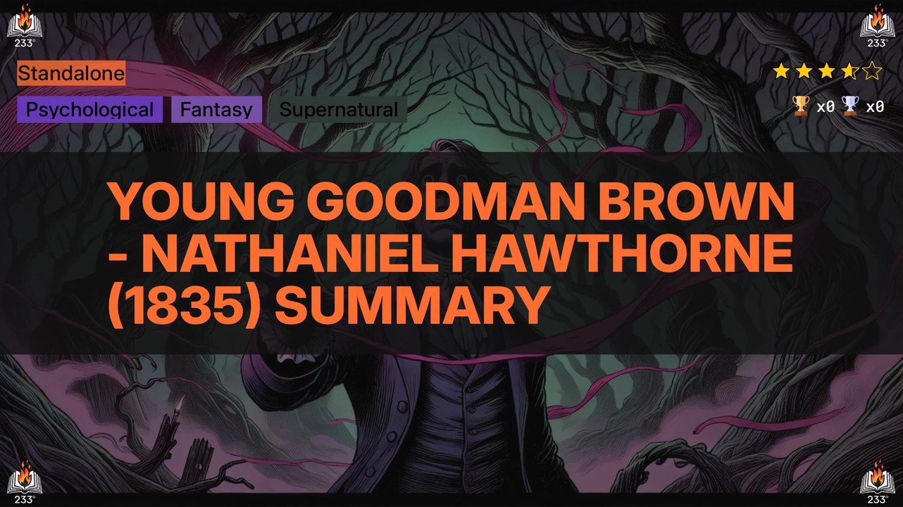 Young Goodman Brown - Nathaniel Hawthorne (1835) Summary