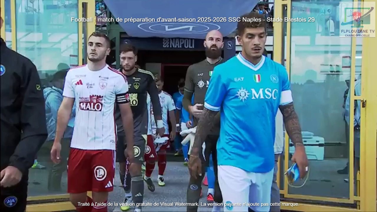 Football : Match de préparation Naples SSC - Stade Brestois 29 (Italie, Naples, Dimanche 3 août 2025)