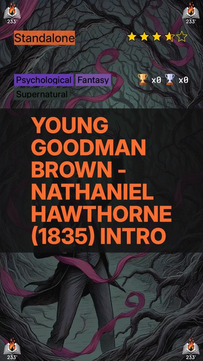 Young Goodman Brown - Nathaniel Hawthorne (1835) Intro