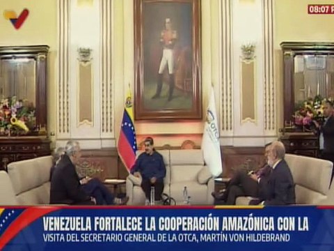 Jefe de Estado sostiene encuentro con el secretario general de la OTCA, Martín Von Hildebrand